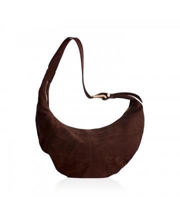Ariana Δερμάτινη Τσάντα Ώμου - Chocolate ARN10 Ariana Δερμάτινη Τσάντα Ώμου - Chocolate ARN10
