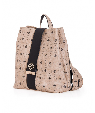 Σακίδιο Πλάτης Fauna Monogram Mocca 90783PM04