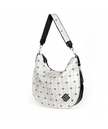 Τσάντα Ώμου Χιαστί Pierro Bags Ασημί 90646